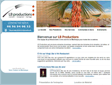 Tablet Screenshot of lb-prods.com